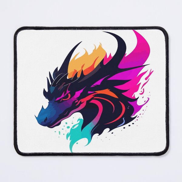 Item preview, Colorful Dragon Head Logo Illustration in Minimalist Vector Art - Popular Microstock Image designed and sold by sippapas.
