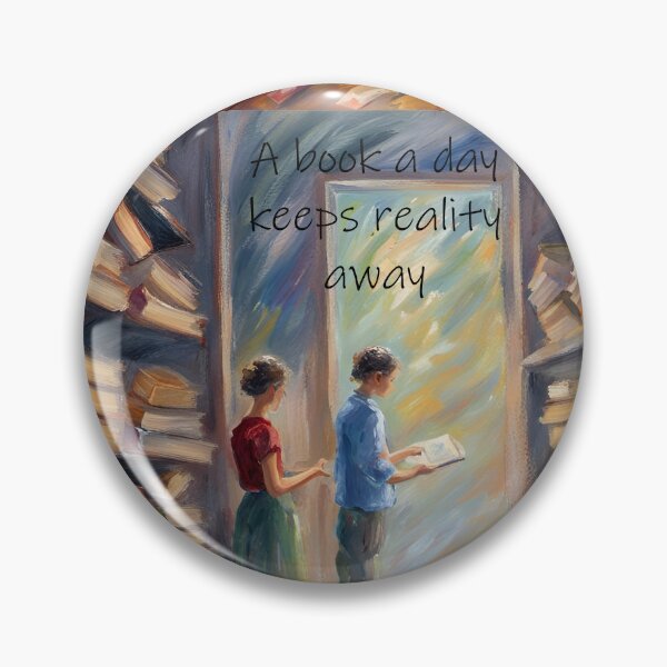 Item preview, A book a day keeps reality away. designed and sold by druidwolfart.