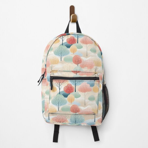 Item preview, Minimalist Pastel Treescape - repeat pattern designed and sold by Rocketman2017.