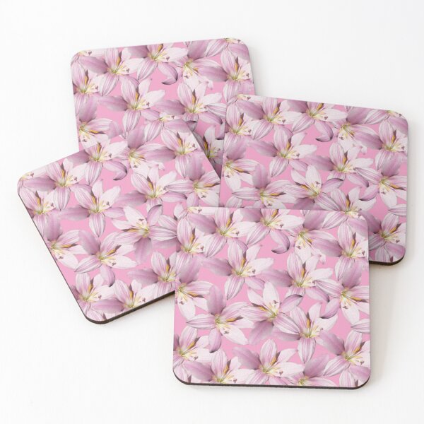 Item preview, PINK LILY FLOWER PATTERN designed and sold by blomastudios.