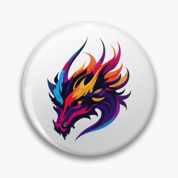 Item preview, Highly Searched Minimalist Dragon Logo Illustration in Vibrant Colors designed and sold by sippapas.