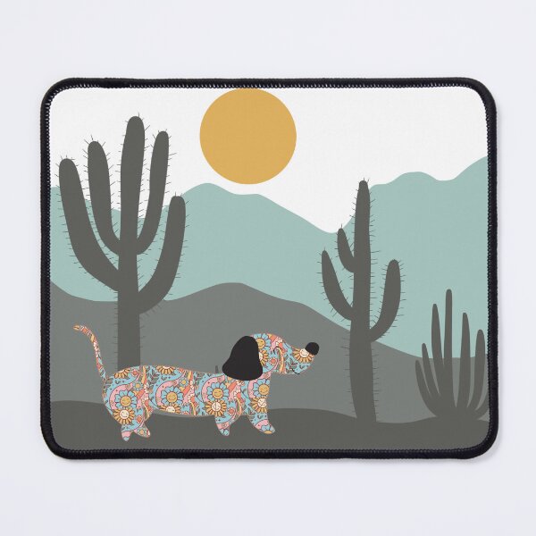 Item preview, Boho Print Dachshund Wiener Sausage Dog in The Desert Night designed and sold by Vachala.