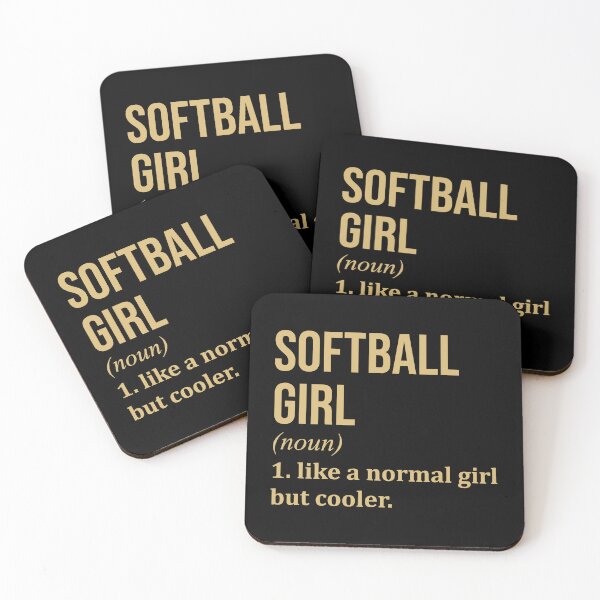 Item preview, Softball Girl Definition in Gold designed and sold by XCIV.