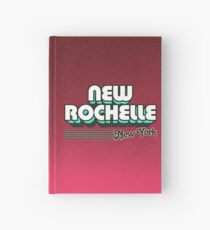 New Rochelle, New York | Retro Stripes Hardcover Journal