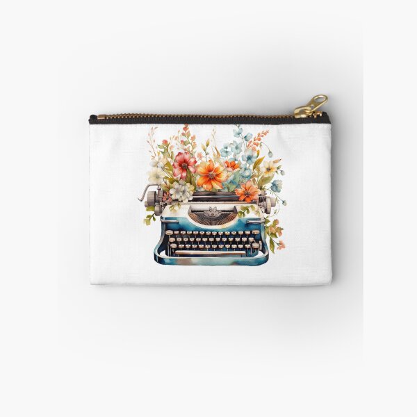 Item preview, Floral watercolor typewriter designed and sold by gambercem.