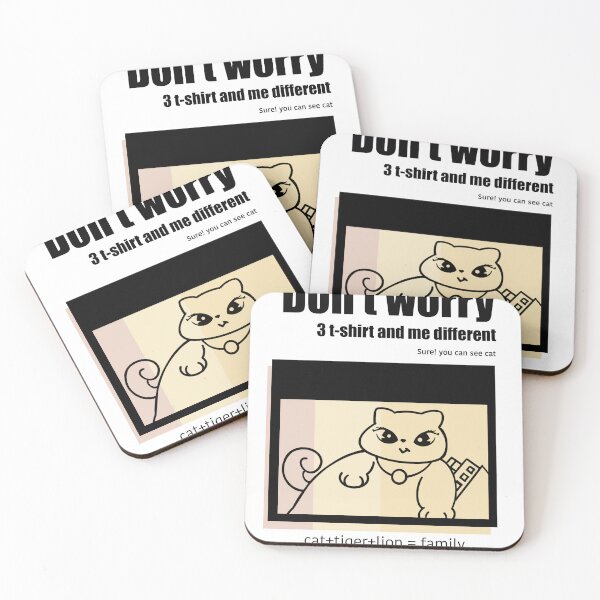 Item preview, Titanic cat, Don't worry 3 t-shirt and me different designed and sold by HorrorCat.