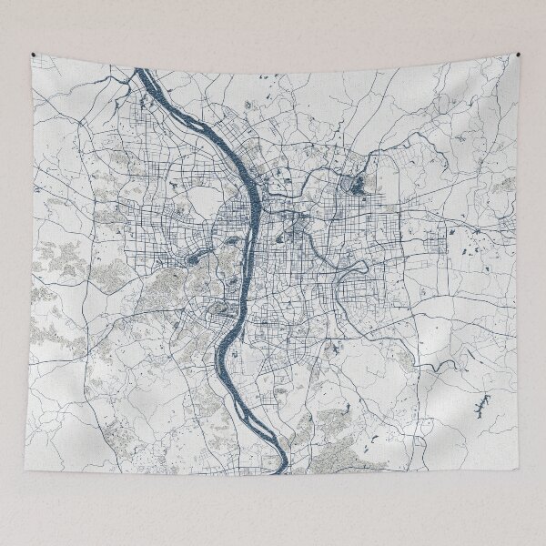 Item preview, Changsha City Map of Hunan, China - Coastal designed and sold by deMAP.