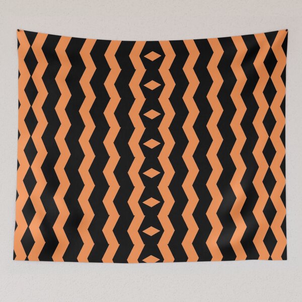 Item preview, Dual direction traffic arrow hazard black and orange tape. Horizontal long warning and caution stripe  designed and sold by Giree07.