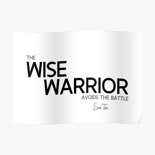 wise warrior - sun tzu Poster