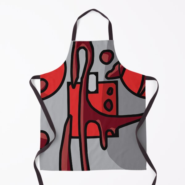 Item preview, Invader's Messy Red Robot designed and sold by ajhockham.