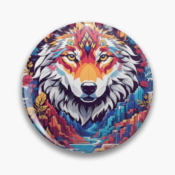 Item preview, Lobo galáctico detallado designed and sold by MyStickeroonies.