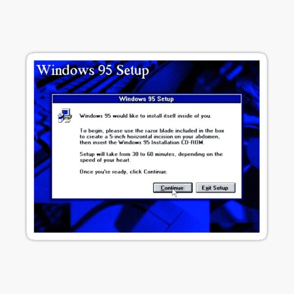 Vista previa del artículo con la obra «Estética de cita de Windows 95», diseñado y vendido por Cyber-Cyanide.
