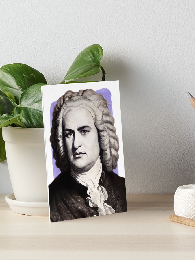 German Composer Johann Sebastian Bach - purple