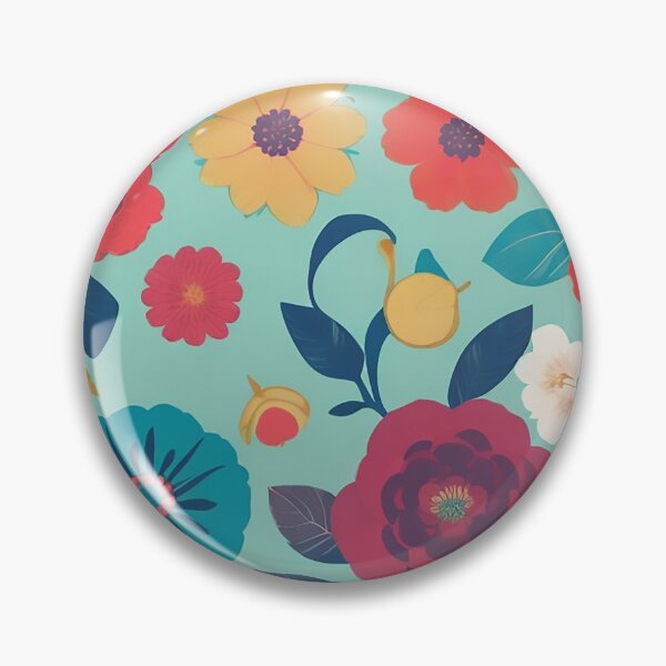 Item preview, Tranquil & Romantic: Create a Vibrant Flower and Leaf Pattern Design designed and sold by CharmingChic.