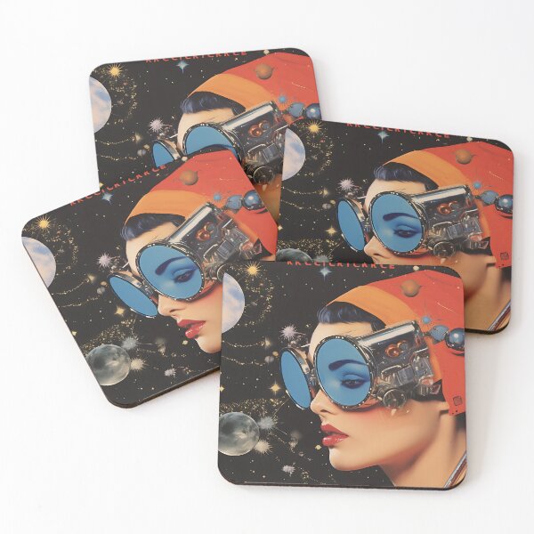 Item preview, Retro science fiction portrait of a woman in the style of an oil painting designed and sold by Pflugart.