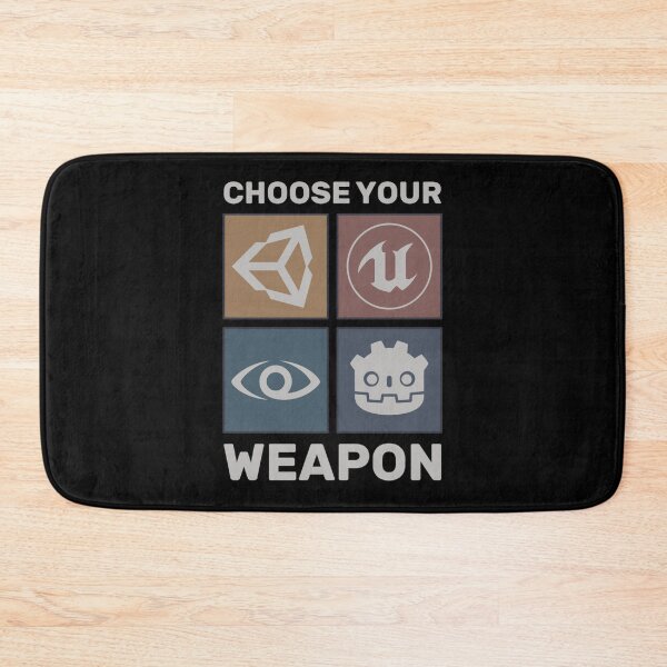 Item preview, Choose Your Weapon - Game Engine - Black designed and sold by WillyMiller.