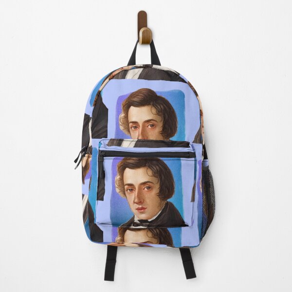 Item preview, Polish Composer Frédéric Chopin - blue - illustration  designed and sold by Litstoy.