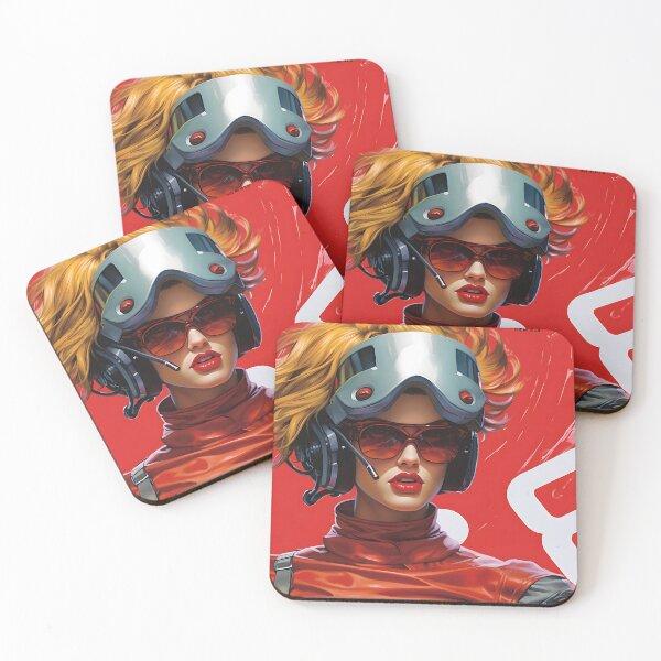 Item preview, Retro science fiction portrait of a woman in the style of an oil painting designed and sold by Pflugart.