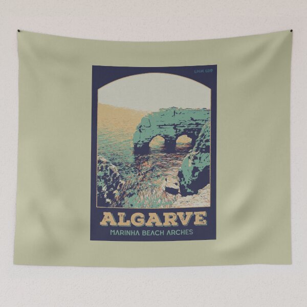 Item preview, Marinha Beach Algarve Portugal | 2 arches Illustration designed and sold by Lemomo-artworks.