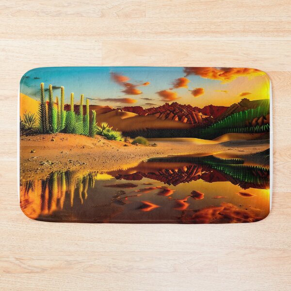 Item preview, A ravaged world of sand dunes and searing heat designed and sold by PixieDustAIArt.