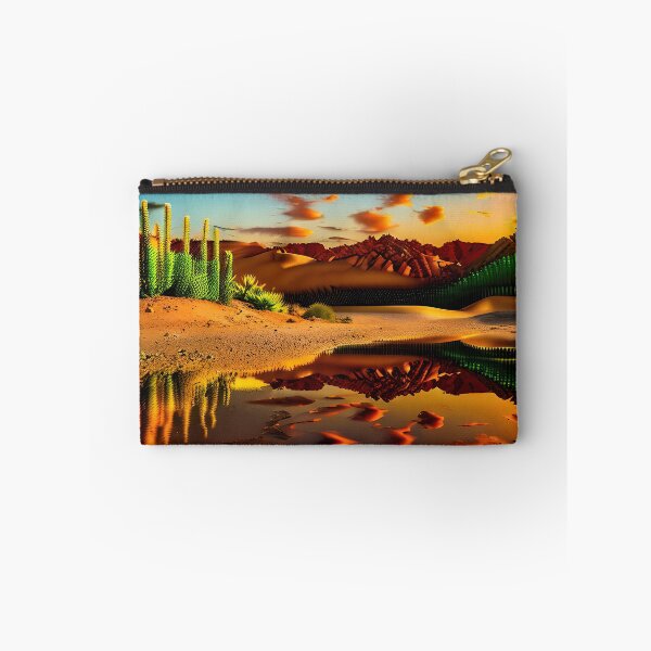 Item preview, A ravaged world of sand dunes and searing heat designed and sold by PixieDustAIArt.