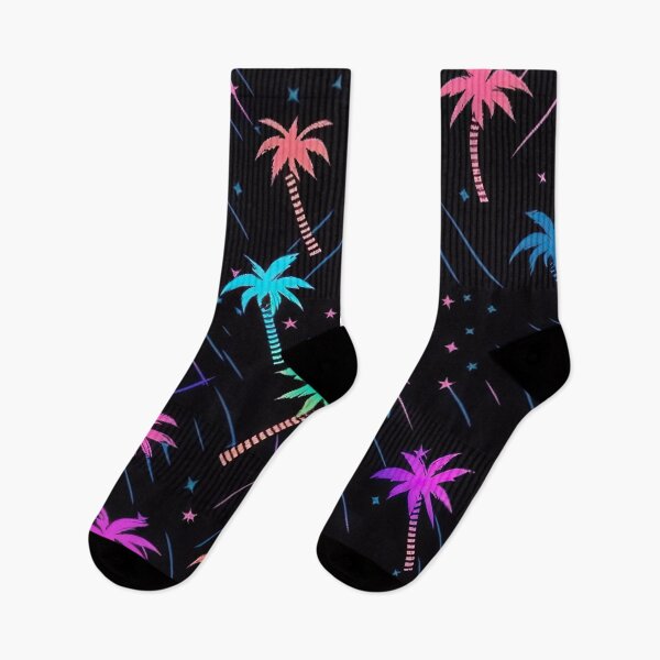 Item preview, 80s and 90s Retro Synthwave Palm Tree Pattern designed and sold by AeonAcademy.