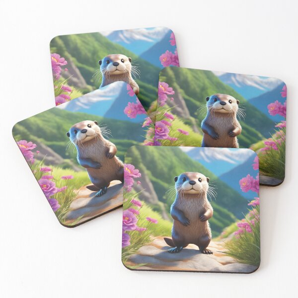 Item preview, cute otter, kawaii designed and sold by Mauswohn.