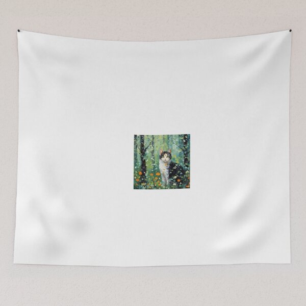 Item preview, a painting of a cat standing in a forest designed and sold by Dark Fantasy Store.