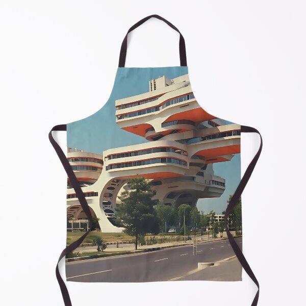 Item preview, Retro science fiction landscape with buildings in the style of an oil painting designed and sold by Pflugart.