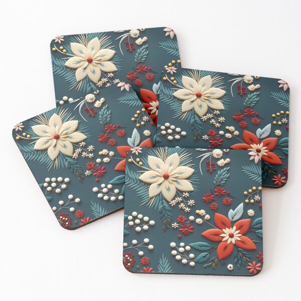 Item preview, Floral embroidery pattern designed and sold by enipra.