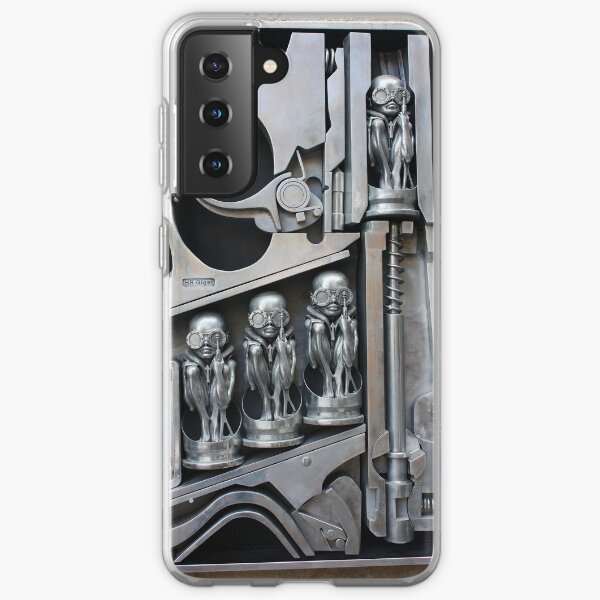 H. R. Giger Museum - Entrance Statue. Gruyeres, Switzerland Samsung Galaxy Soft Case