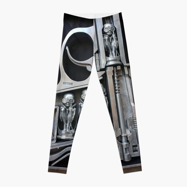 H. R. Giger Museum - Entrance Statue. Gruyeres, Switzerland Leggings
