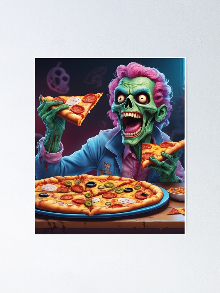 entrega de pizza zombi