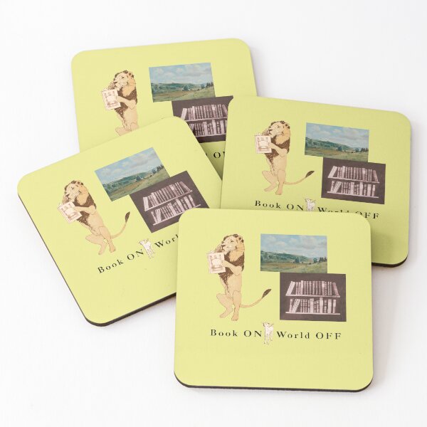 Item preview, Book on, world off, i look better bent over a book, Back to School, lion and sheep, Retro Aesthetic, Student / black text designed and sold by SoloAutenica.