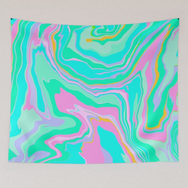 Item preview, Abstract Retro Design with Vibrant Turquoise, Magenta, Green, Pink, Blue, and Purple Hues designed and sold by minkymoodesigns.