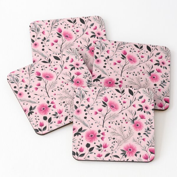 Item preview, Pink Flowers Pattern designed and sold by UllaSformat.