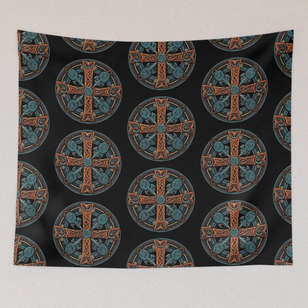 Item preview, Celtic Cross Design | Black | Pagan Symbolism | Celtic Knots designed and sold by FantasySoul.
