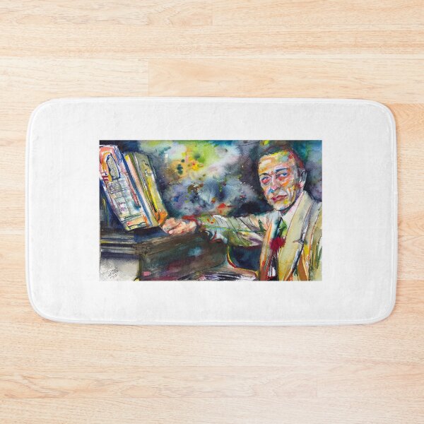 Item preview, SERGEI RACHMANINOFF watercolor portrait .5 designed and sold by lautir.