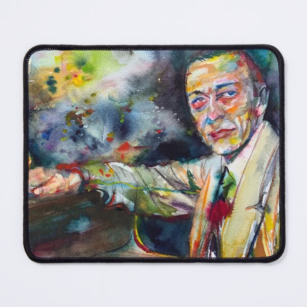 Item preview, SERGEI RACHMANINOFF watercolor portrait .5 designed and sold by lautir.