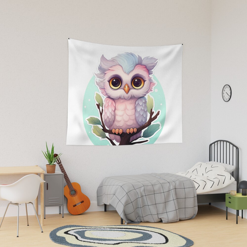 Disover Cute Owl | Tapestry