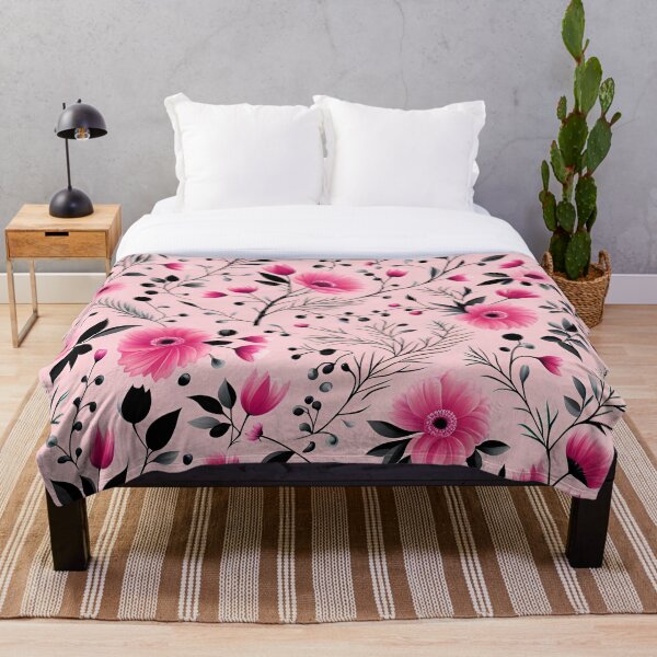 Item preview, Patrón de flores rosadas designed and sold by UllaSformat.