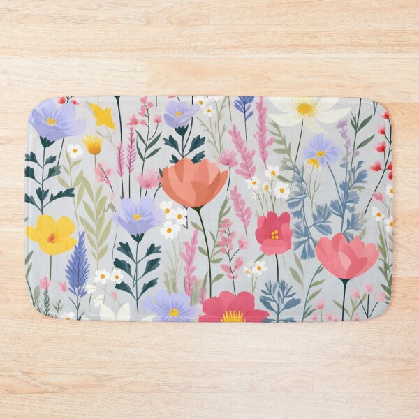 Item preview, (Non Pattern)Enchanted Flora: Boho Art Minimalist pastel-colored wildflowers. designed and sold by AlienSkinEyes.