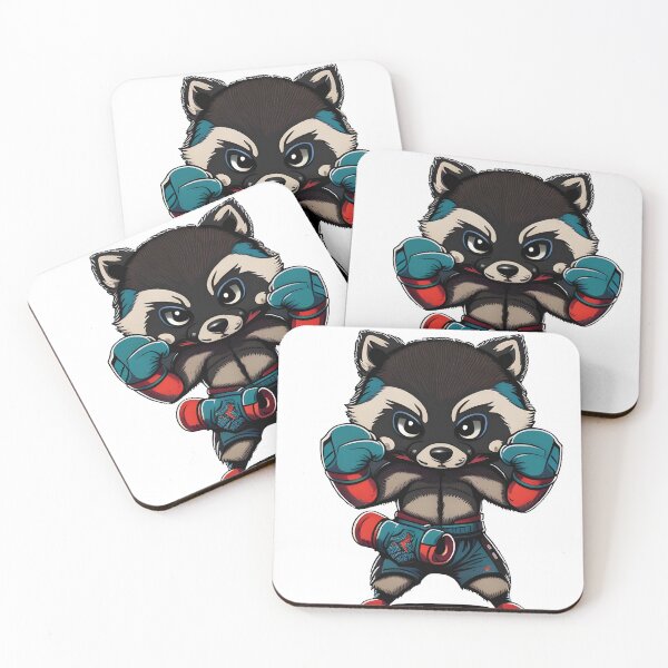 Item preview, Raccoon is boxing designed and sold by BearsAndSkulls.