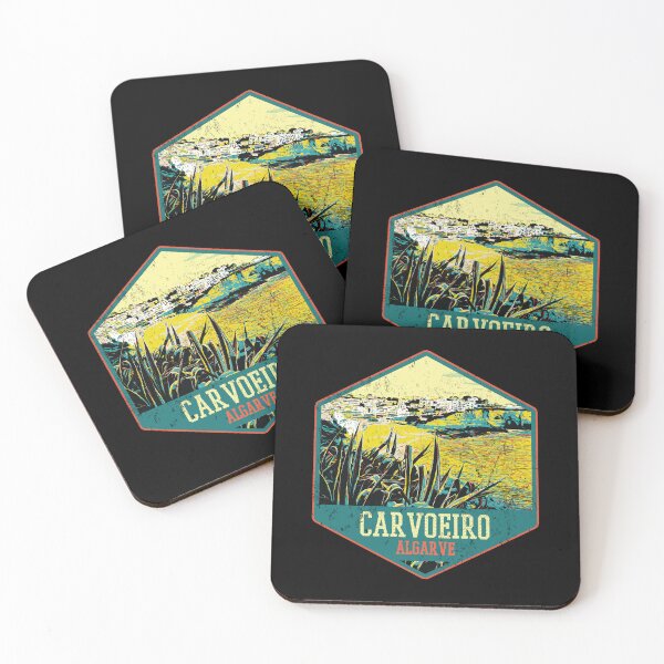 Item preview, Carvoeiro Beach Algarve Portugal | Idyllic Coastal Illustration designed and sold by Lemomo-artworks.