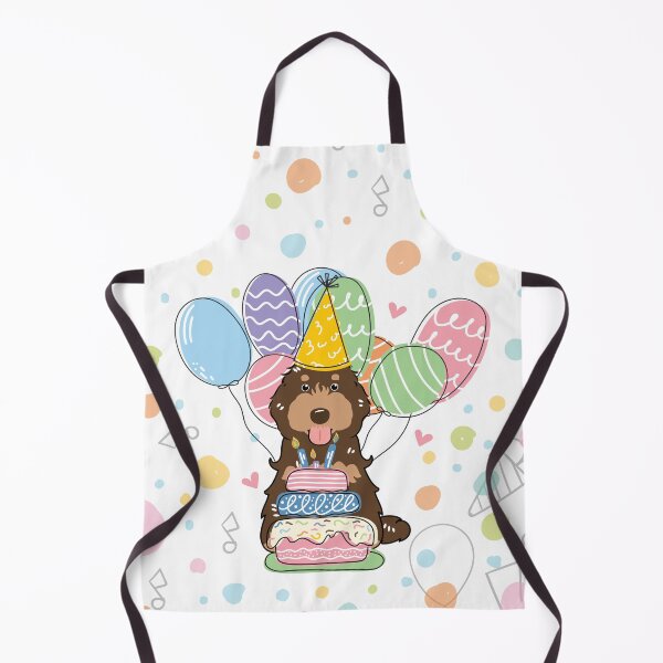 Item preview, Chocolate Tan Cockapoo Cavapoo Birthday Party designed and sold by Lulupainting.