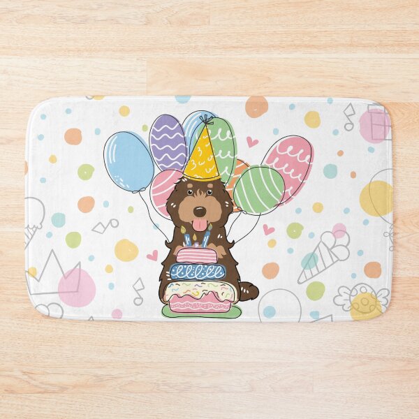 Item preview, Chocolate Tan Cockapoo Cavapoo Birthday Party designed and sold by Lulupainting.