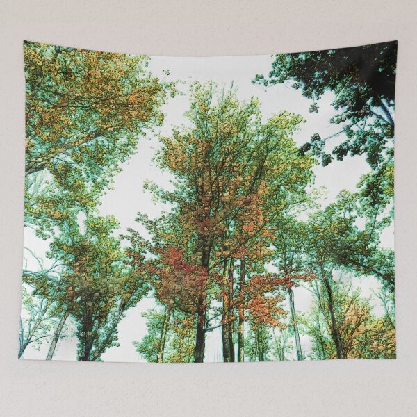 Item preview, When Autumn Skies Kiss The Treetops designed and sold by Leslie Montgomery Art.
