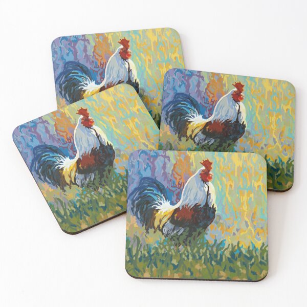 Item preview, Enchanting Rooster: Mesmerizing Oil Paint Texture Design designed and sold by minkymoodesigns.