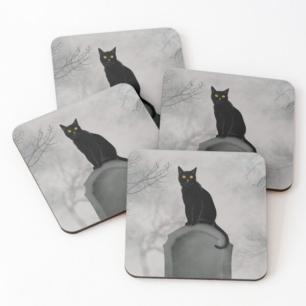 Item preview, Black Cat in Cemetery  designed and sold by Msstorey.