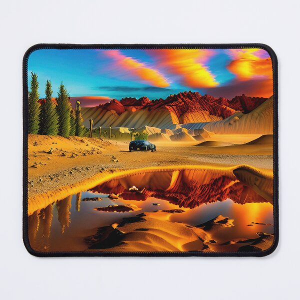 Item preview, A ravaged world of sand dunes and searing heat designed and sold by PixieDustAIArt.